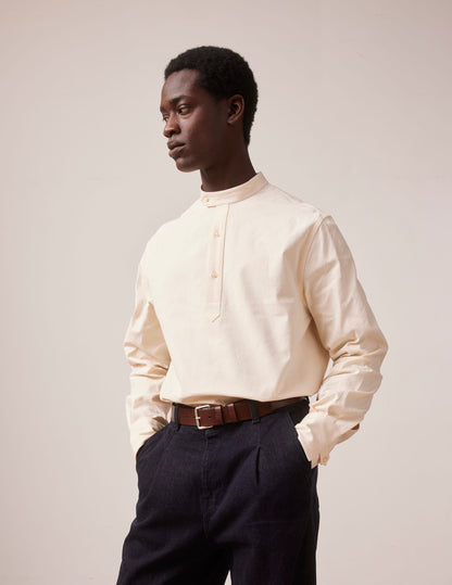 Arthur unisex popover shirt ecru