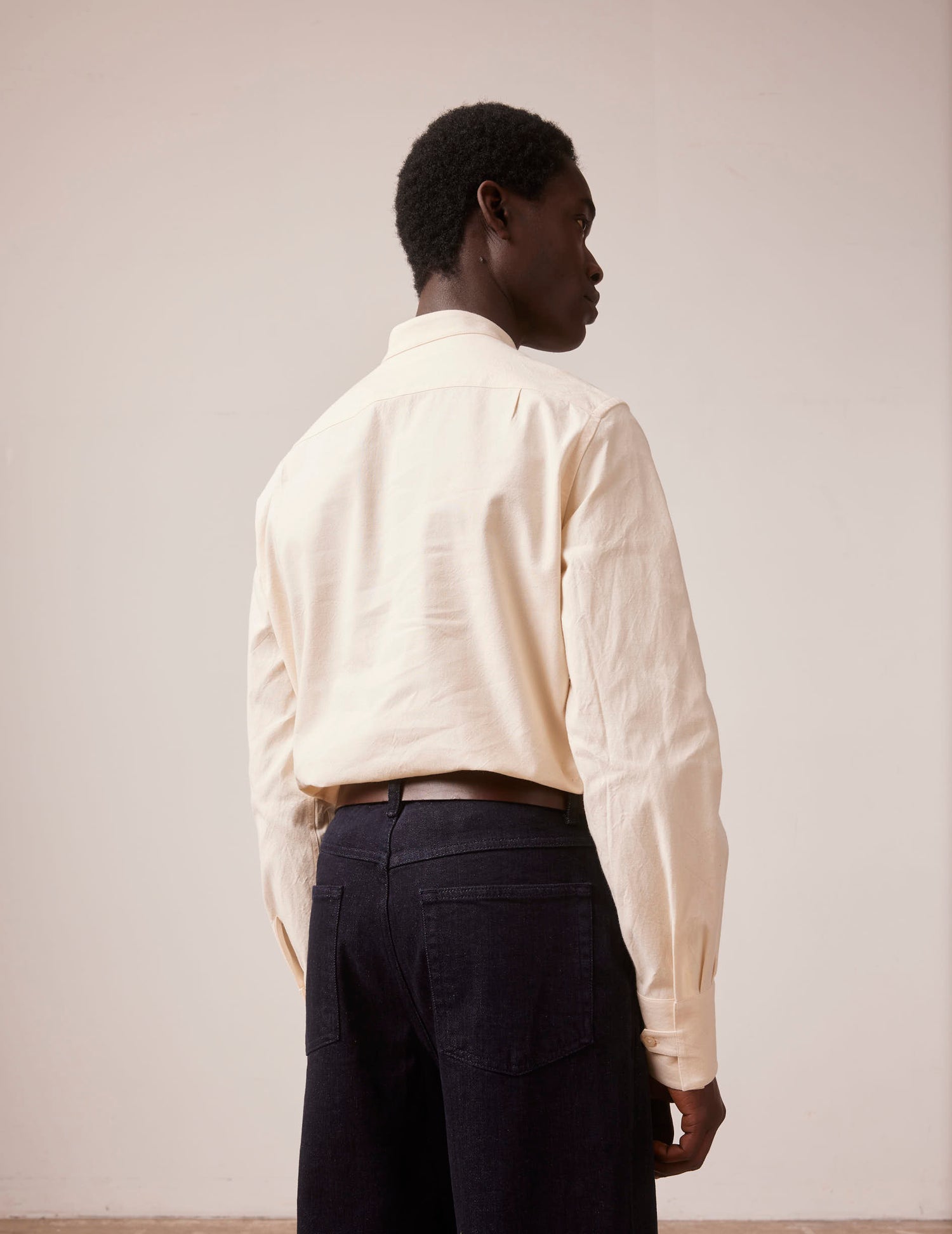 Arthur unisex popover shirt ecru