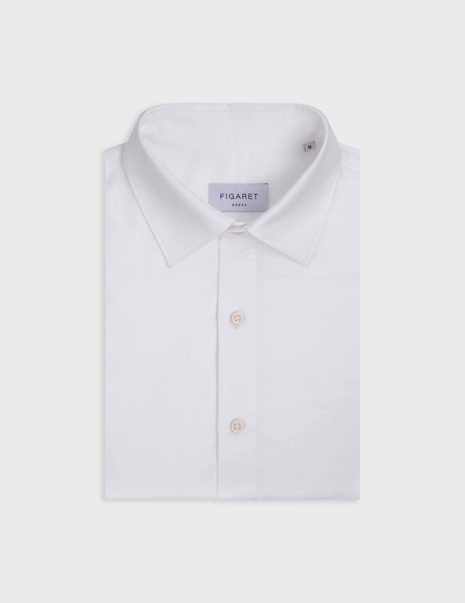 Chemise Auguste blanche - Oxford - Col Français#3