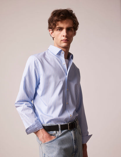 Blue striped Auguste shirt