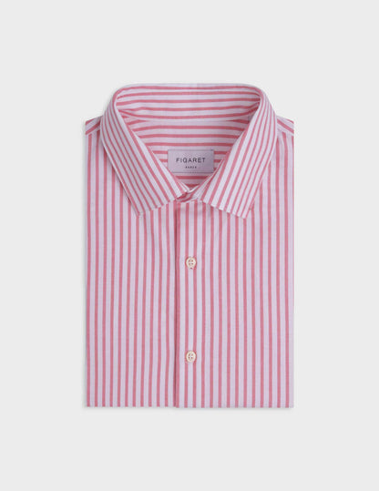 Coral striped Auguste shirt