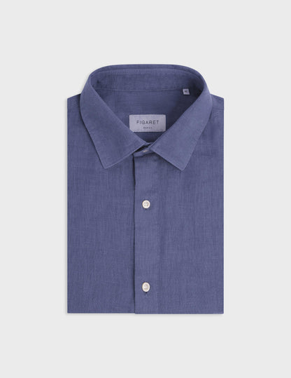 Blue linen Auguste shirt