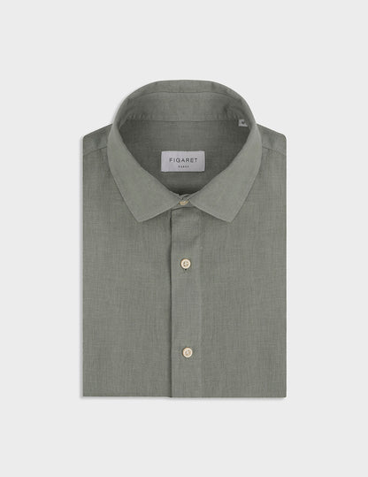 Green linen Auguste shirt