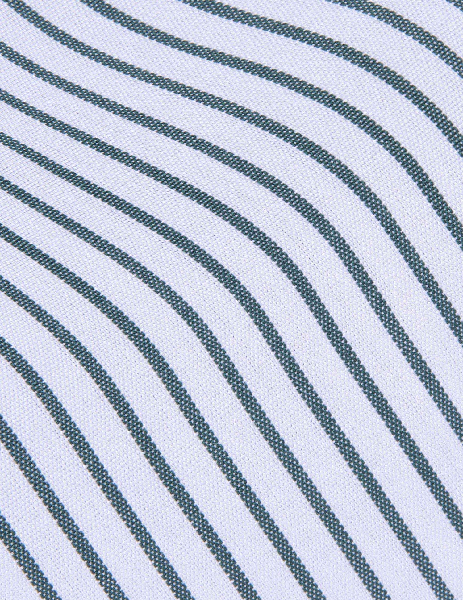 Green striped fitted shirt