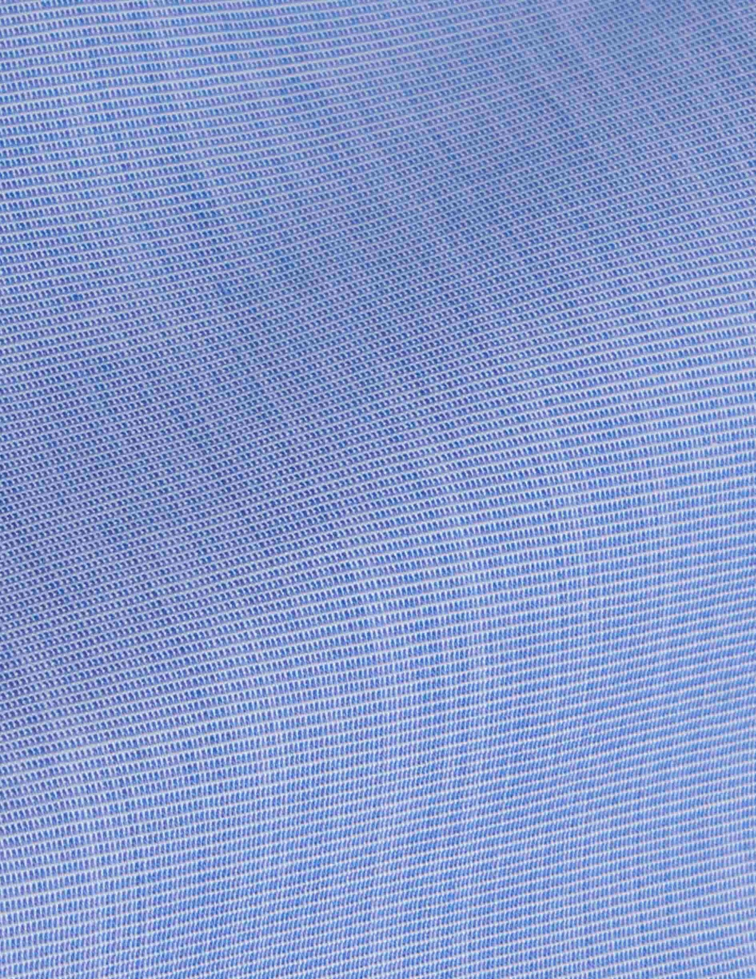 Blue semi-fitted wrinkle-free shirt - Fil-à-fil - Figaret Collar#2