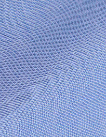 Blue semi-fitted wrinkle-free shirt