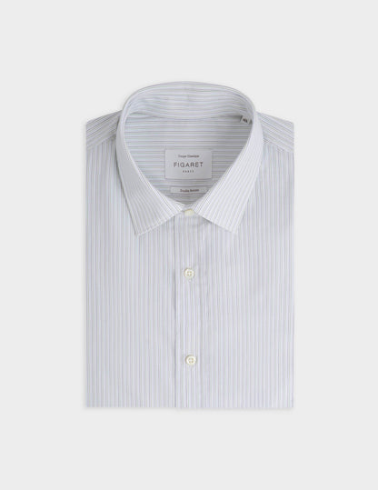Classic green striped shirt