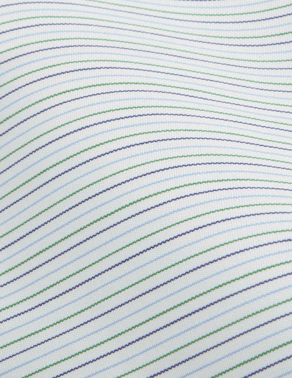 Classic green striped shirt