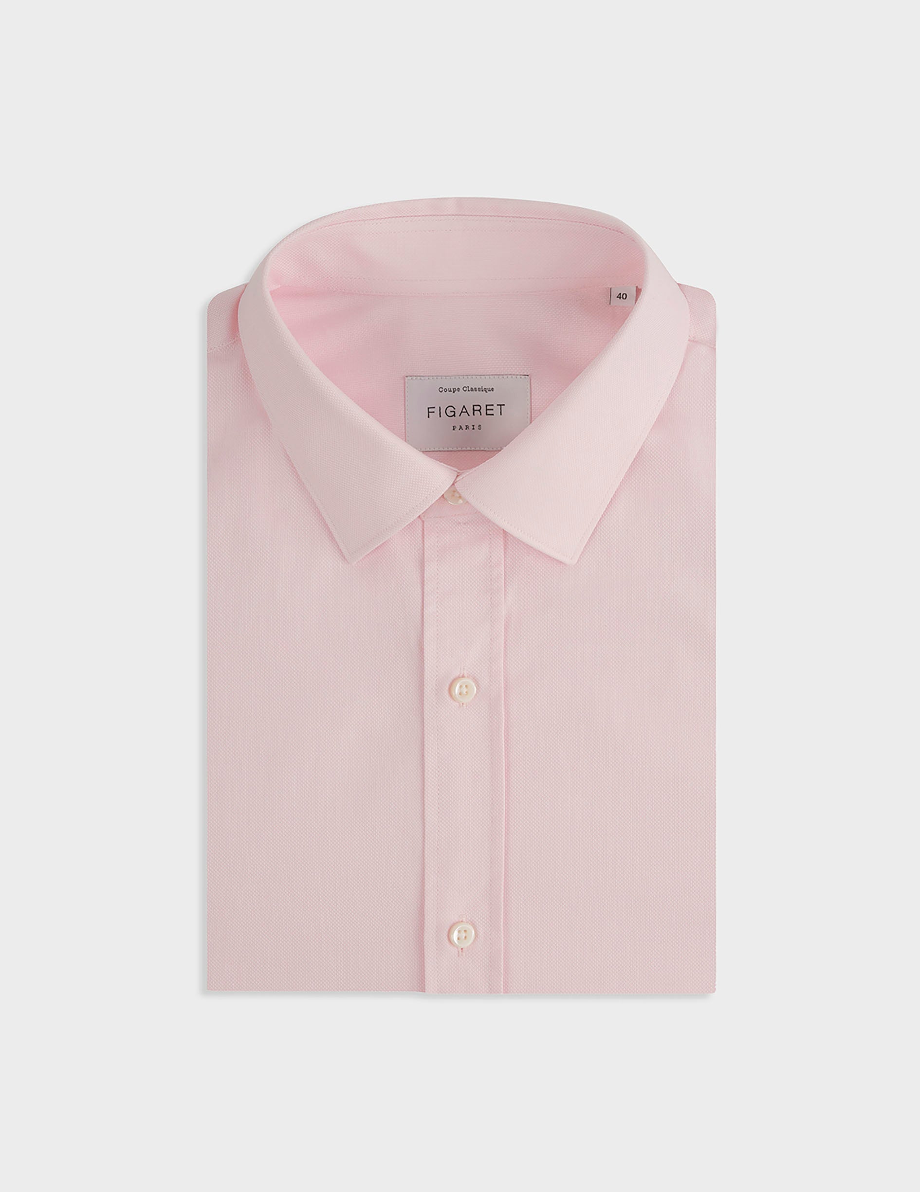 Chemise classique rose