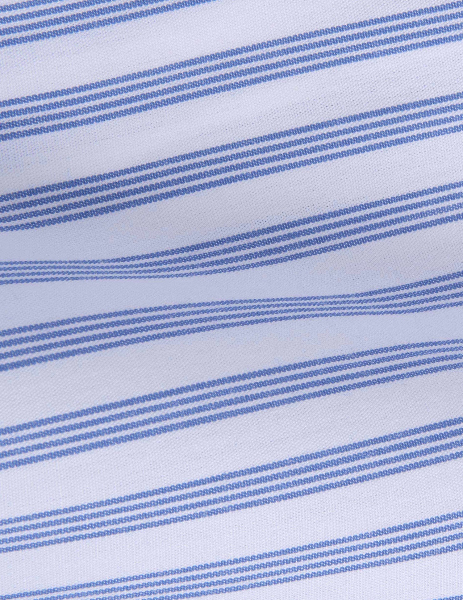 Blue striped classic shirt - Popeline - Figaret Collar#2