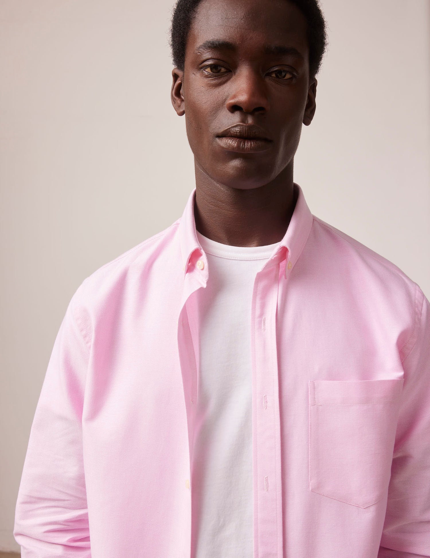 Pink Gabriel shirt - Oxford - Américain Collar#3