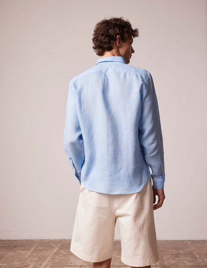 Blue linen Gabriel shirt