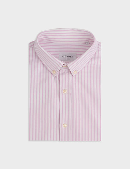 Pink striped Gaspard shirt