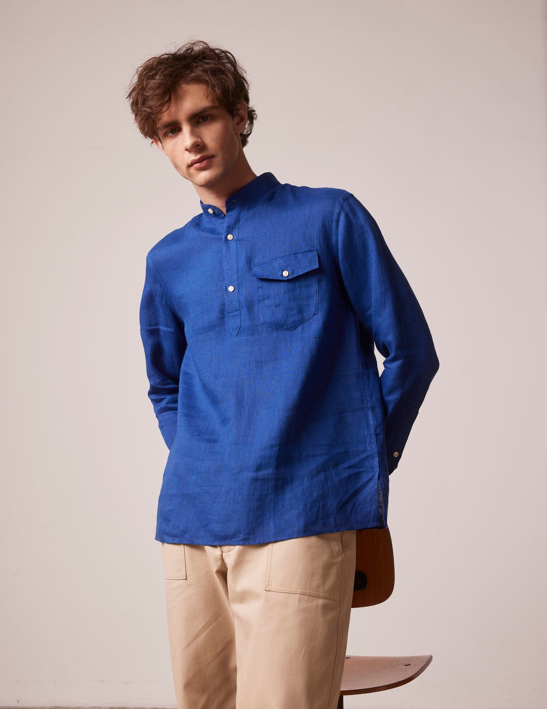 Men's Mandarin Collar Shirts - Shop Classic and Modern