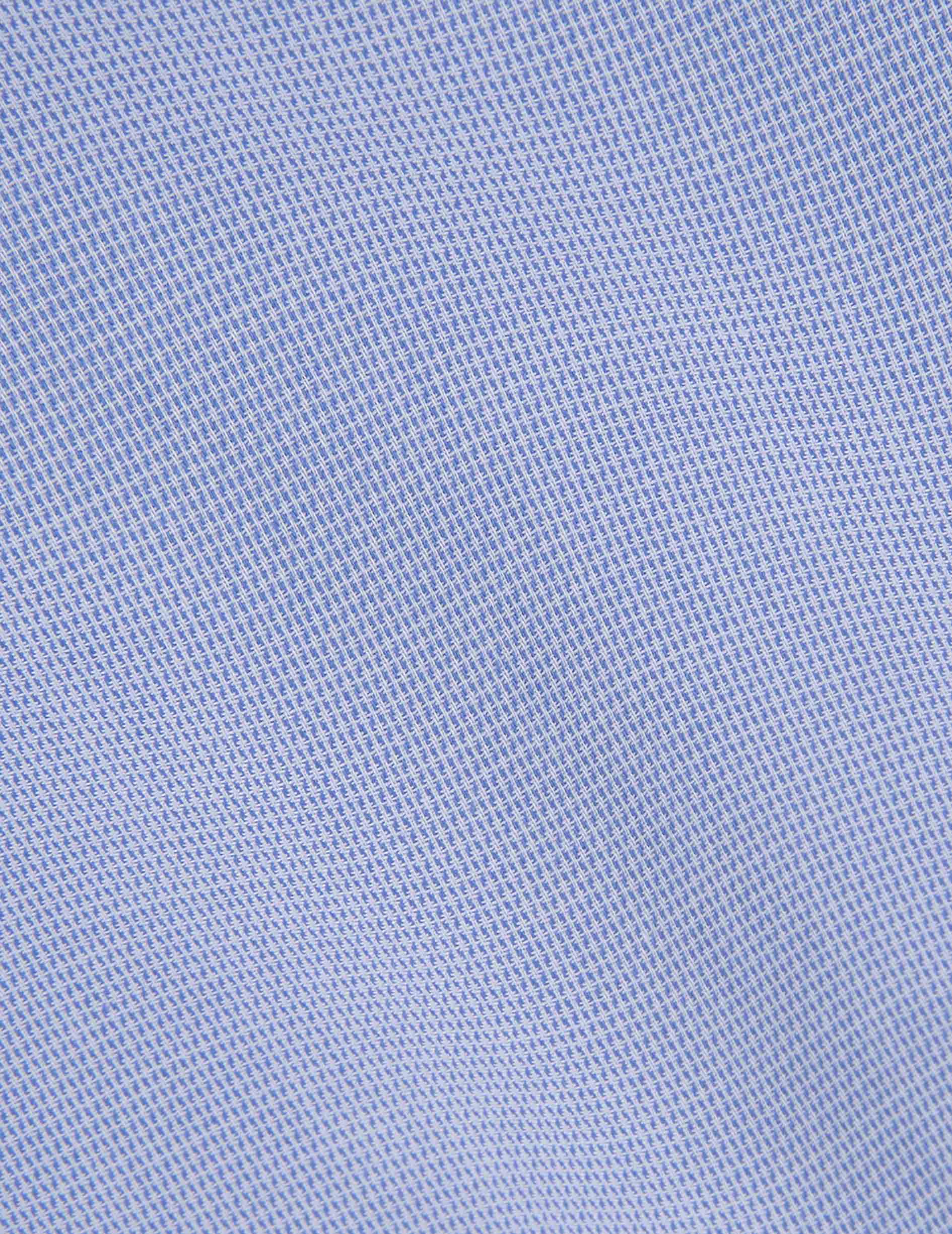 Blue fitted shirt - fashioned - Italian Collar