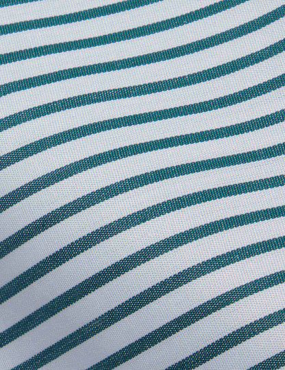 Striped green classic Wrinkle-free shirt