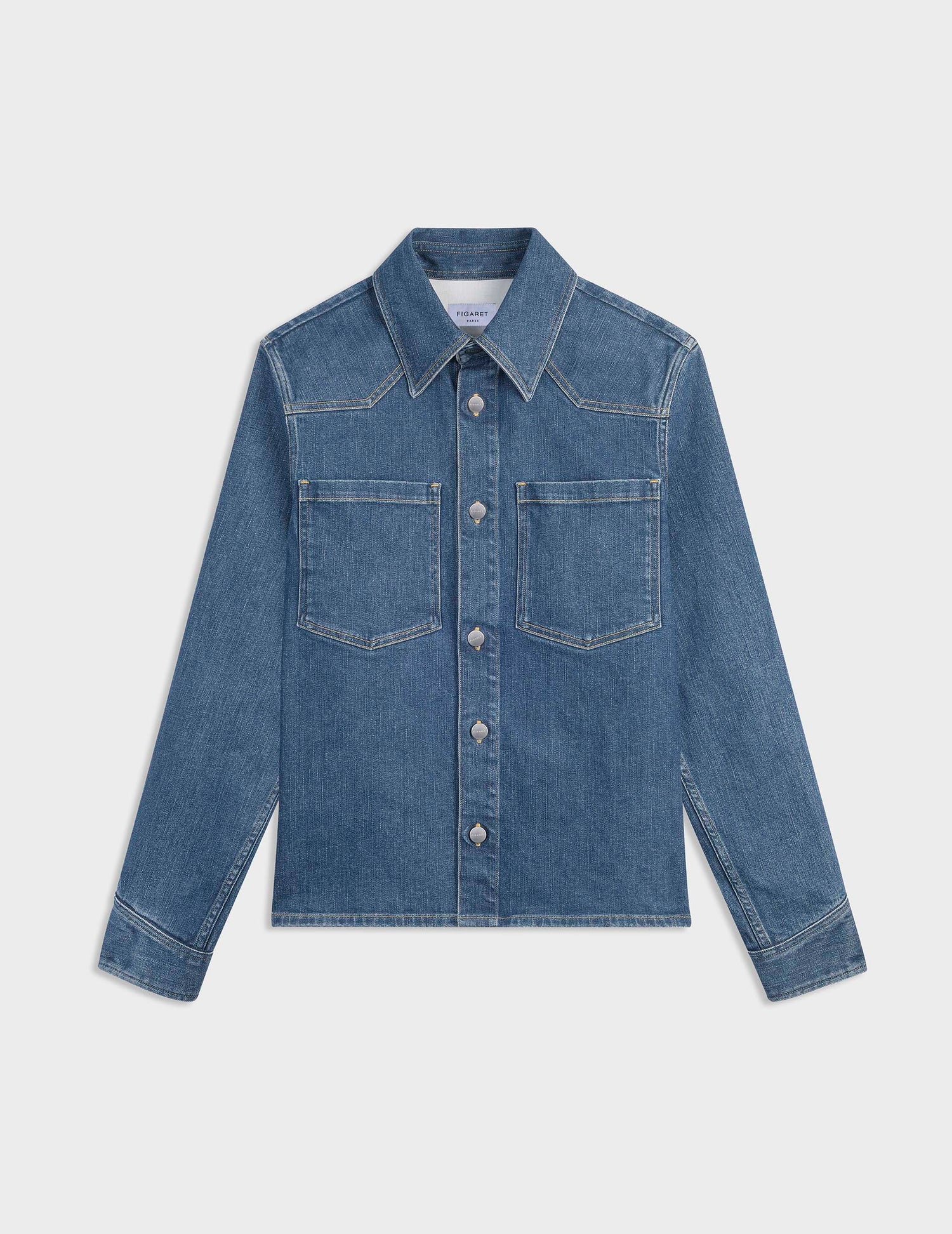 Blue denim Leeron overshirt - Denim - Prodigious Collar#7