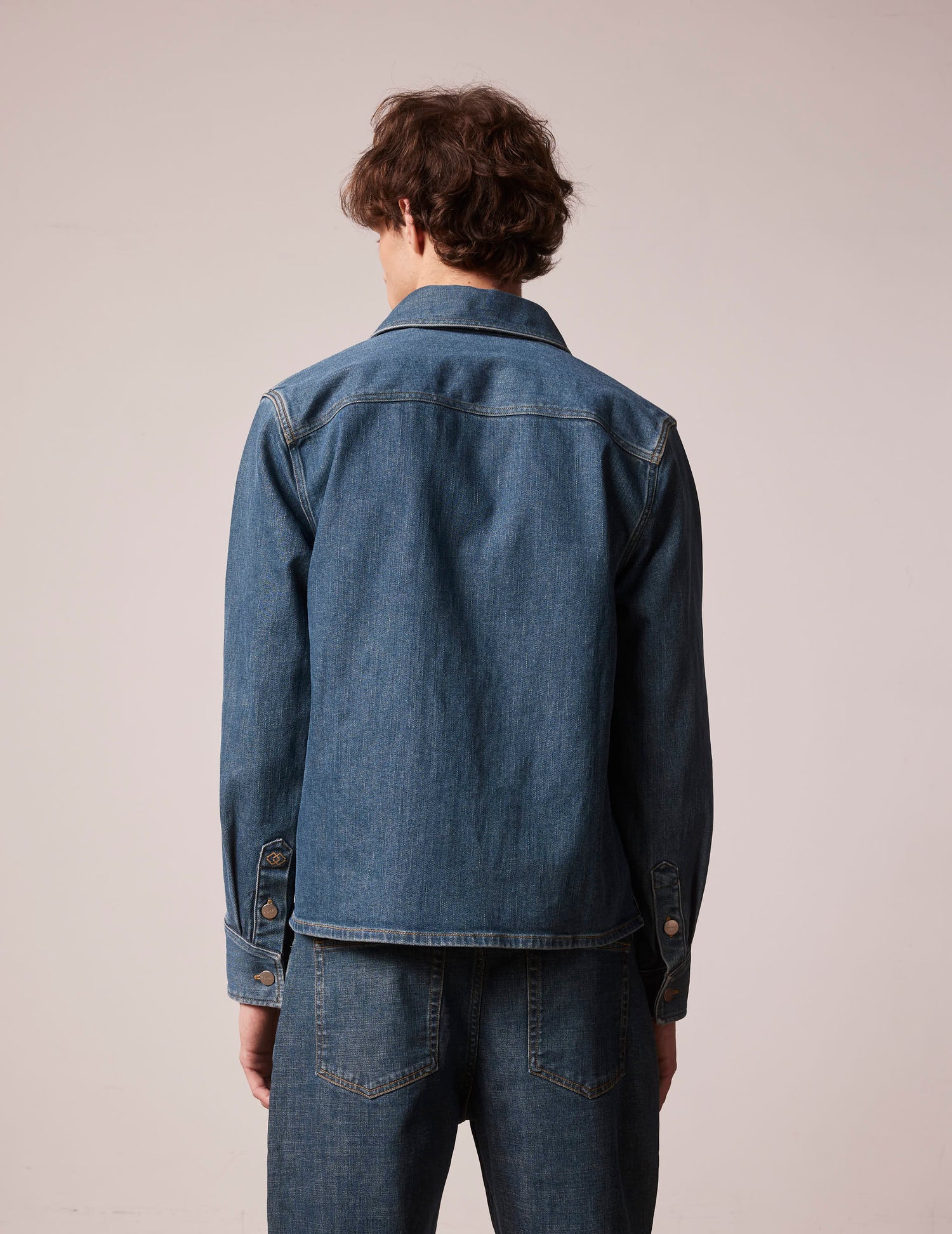 Blue denim Leeron overshirt - Denim - Prodigious Collar#4