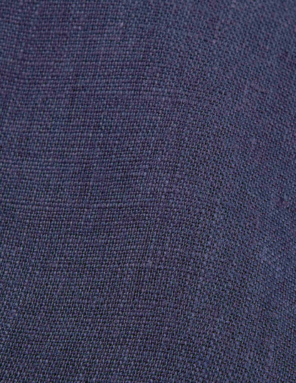 Short sleeve blue linen Léon popover shirt
