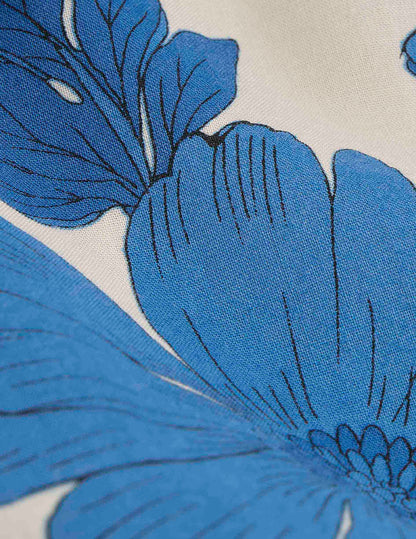 Short sleeve blue Lois shirt with print