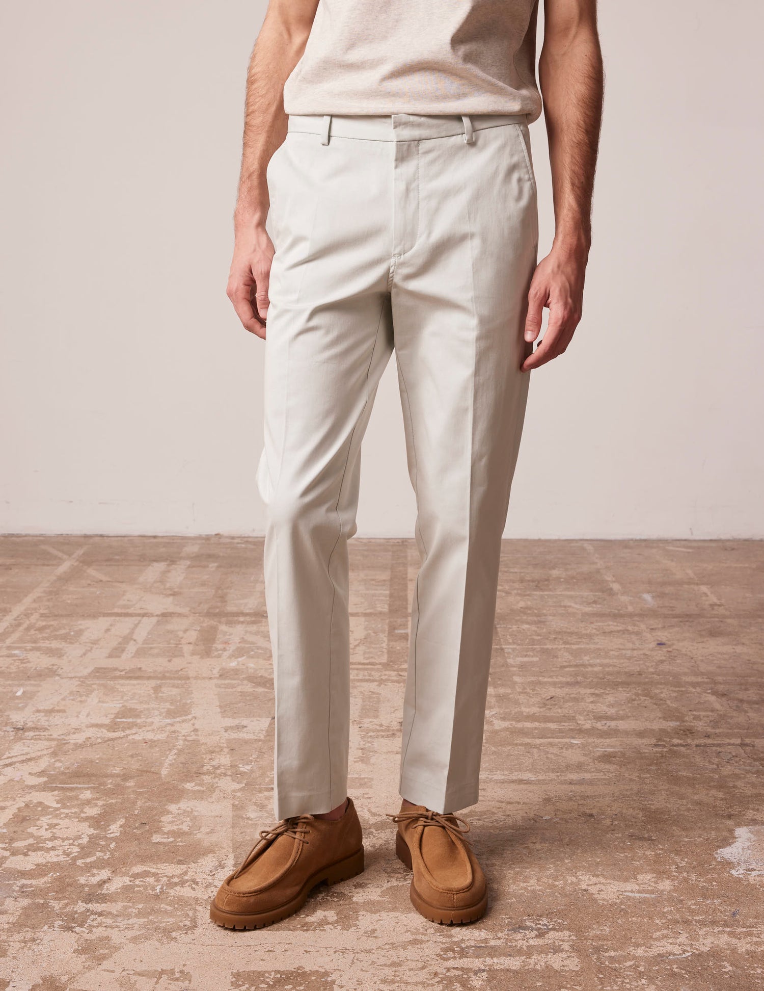 Blue twill Geofrey chinos - Twill