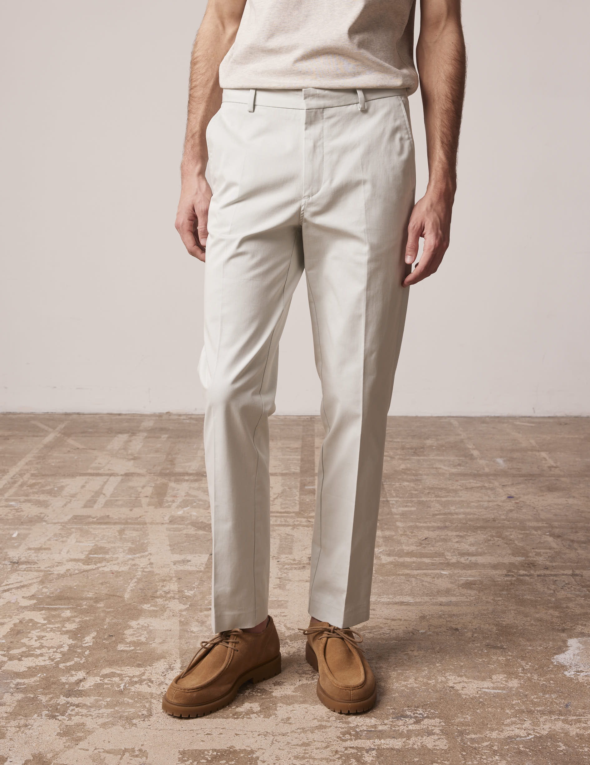 Blue twill Geofrey chinos