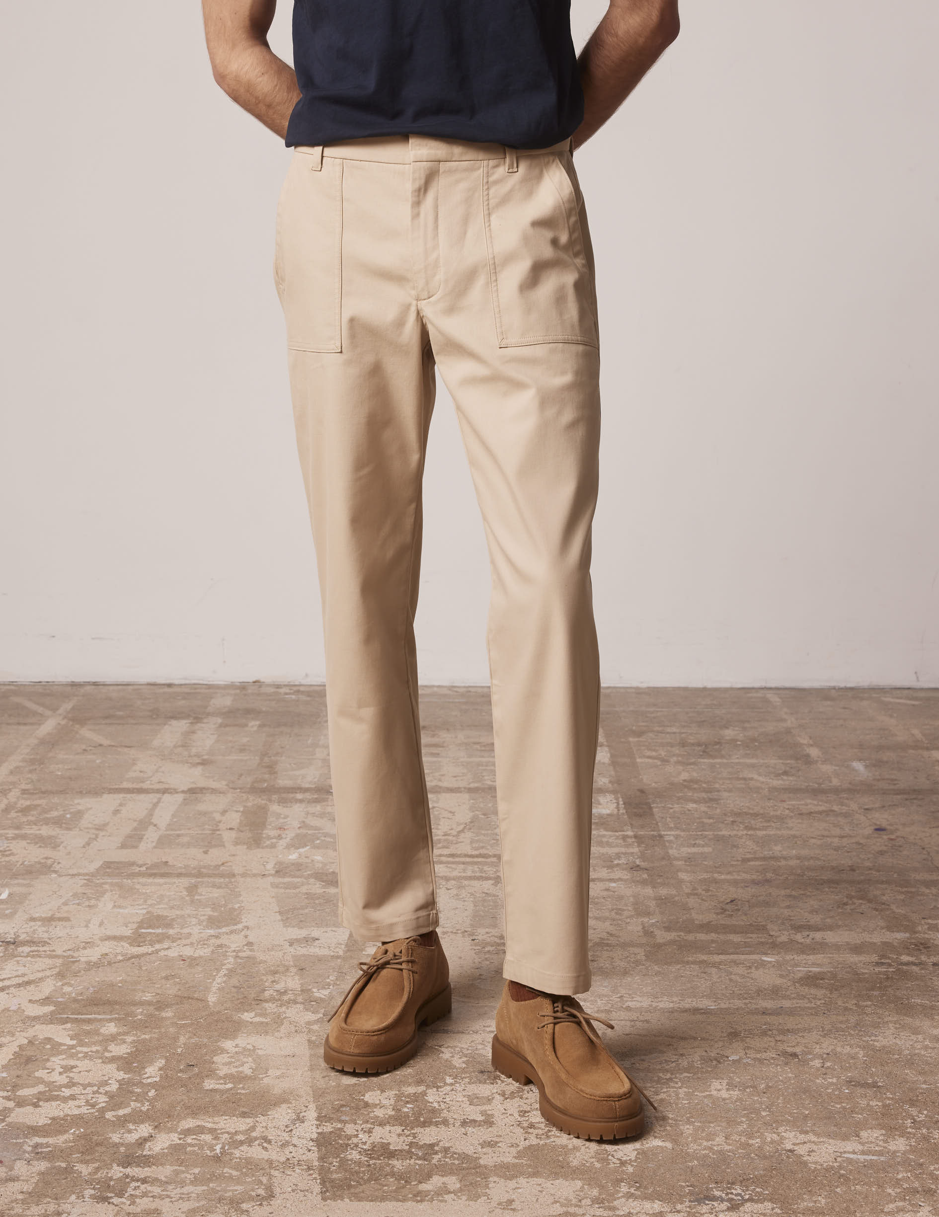 Beige cotton canvas Ignacio cargos