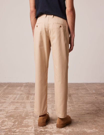 Beige cotton canvas Ignacio cargos