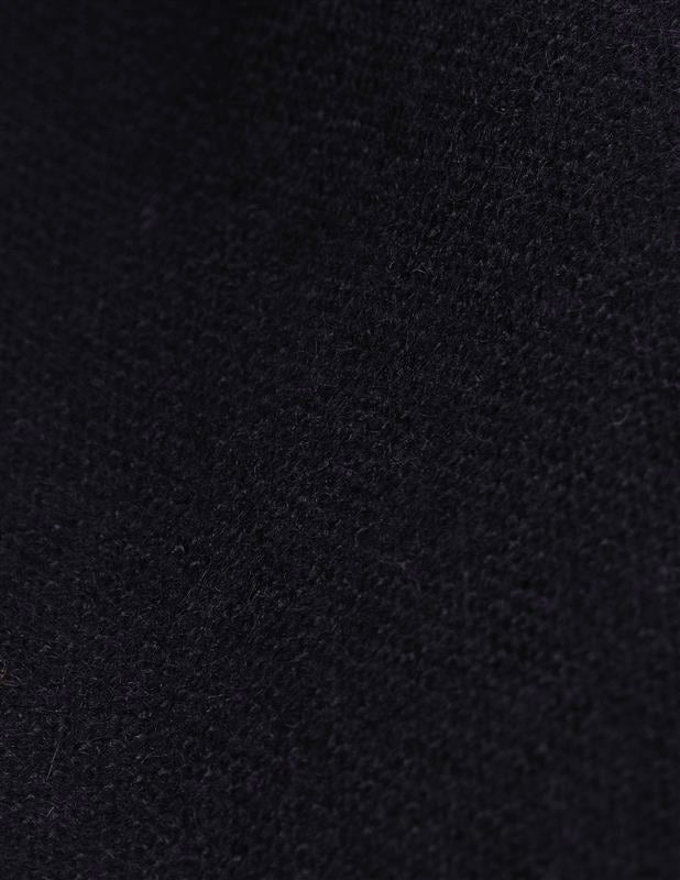 Hermano trench in navy blue wool-canvas