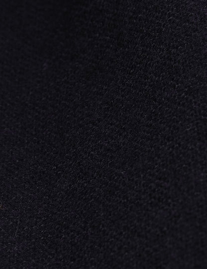 Hermano trench in navy blue wool-canvas