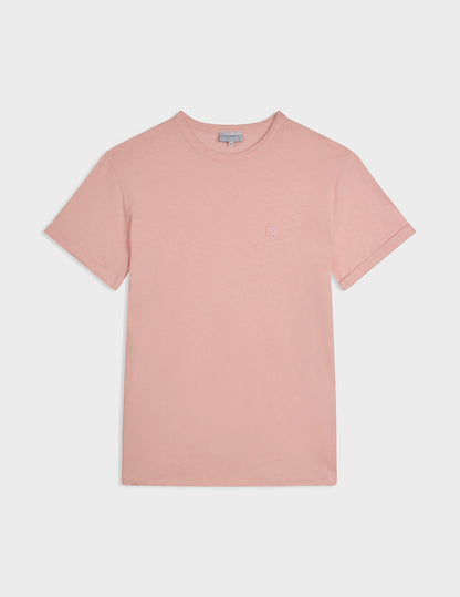 Pink cotton and linen Benny t-shirt