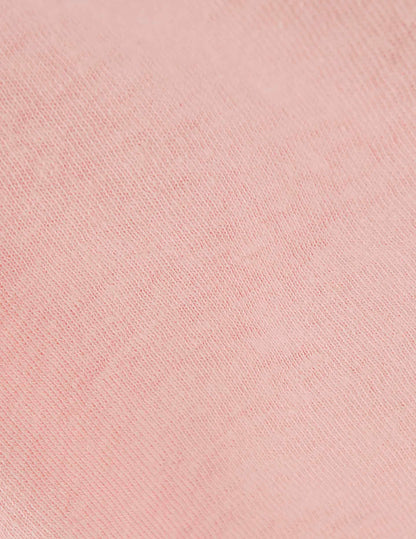 Pink cotton and linen Benny t-shirt