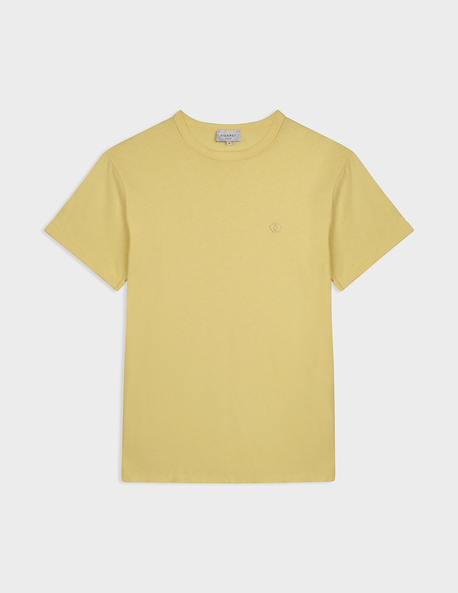 T-shirt Benny en coton et lin jaune