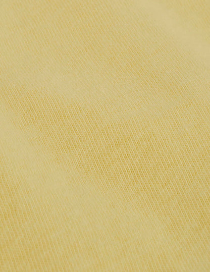 Yellow cotton and linen Benny t-shirt