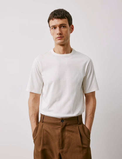Marcel ecru Supima cotton t-shirt