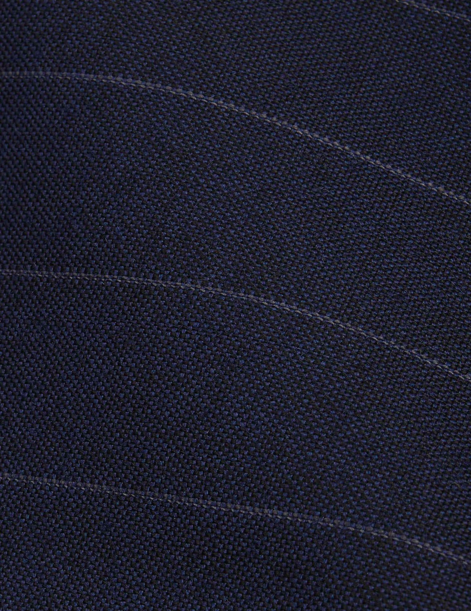 Gabin blazer in navy blue striped wool-canvas