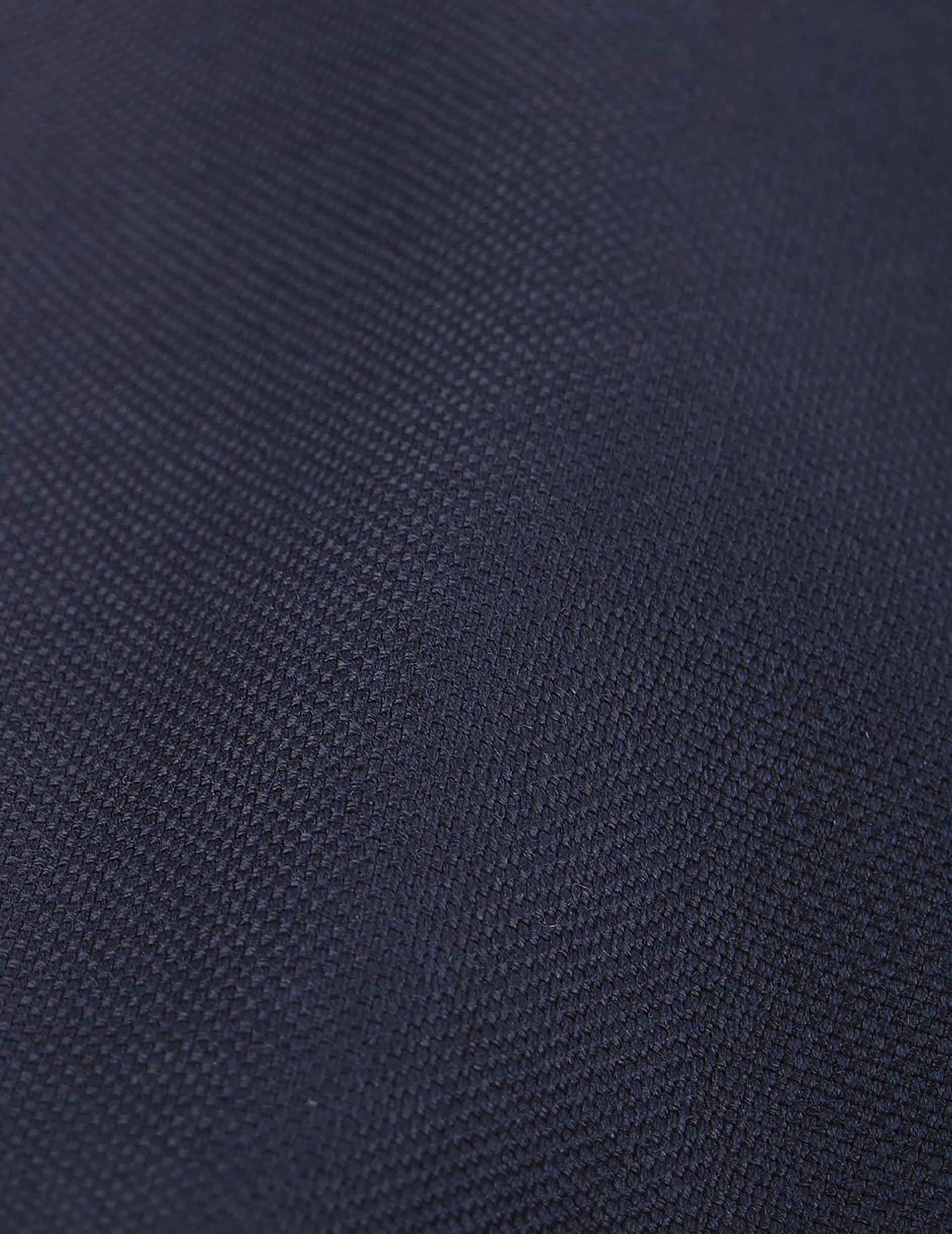 Gordon tailored jacket in navy blue wool-canvas