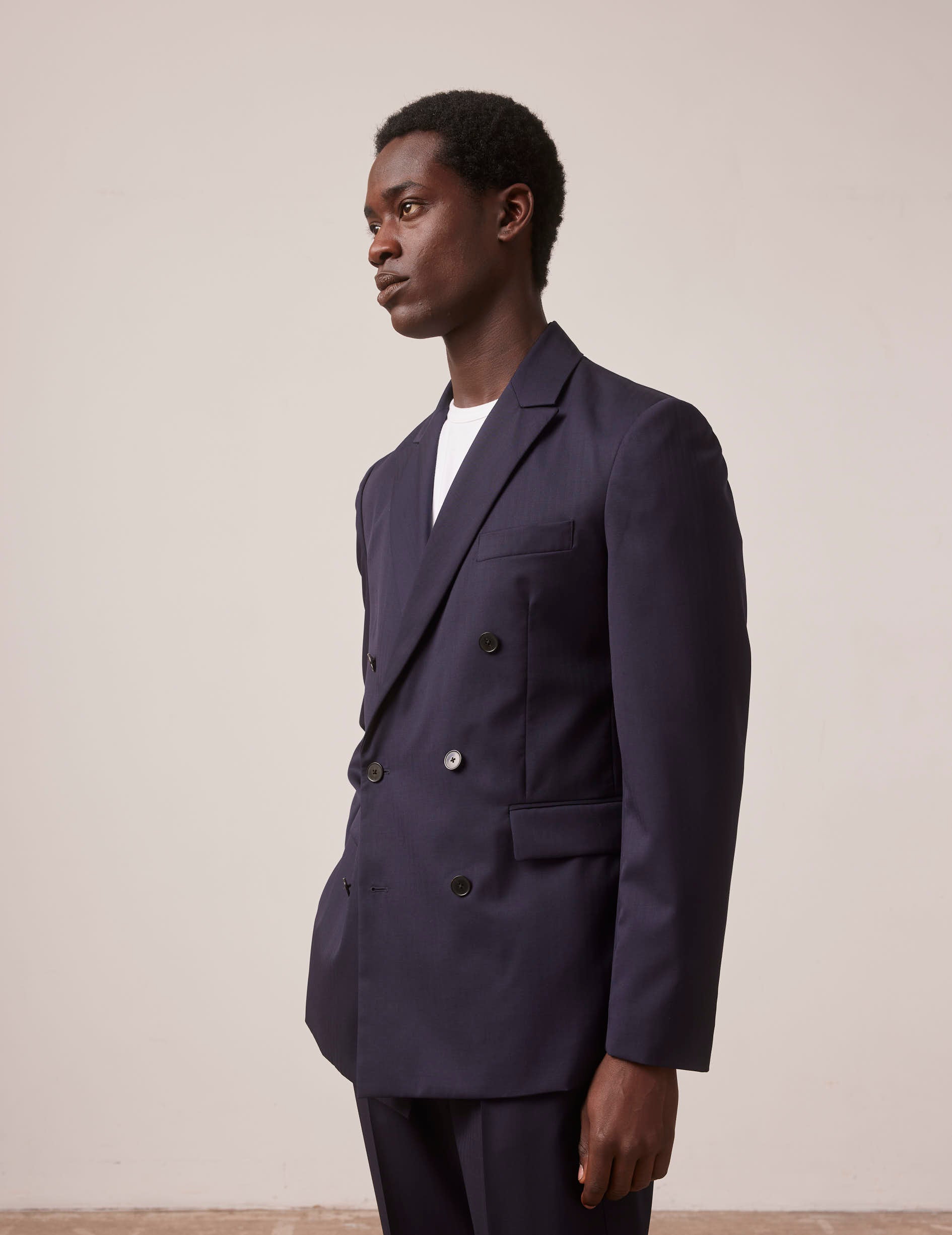 Navy blue wool Lisandro jacket