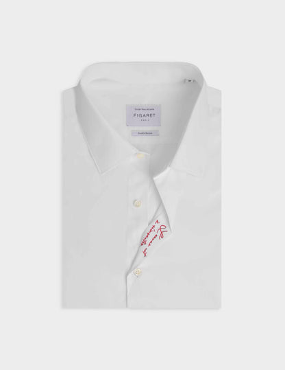 Amour shirt in white poplin