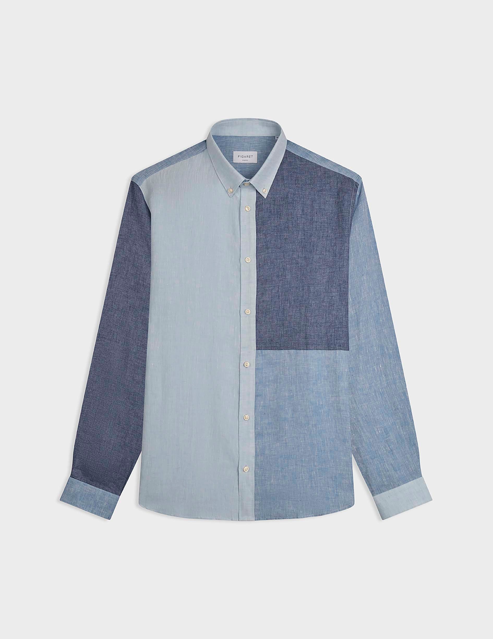Blue linen Harry Fun shirt