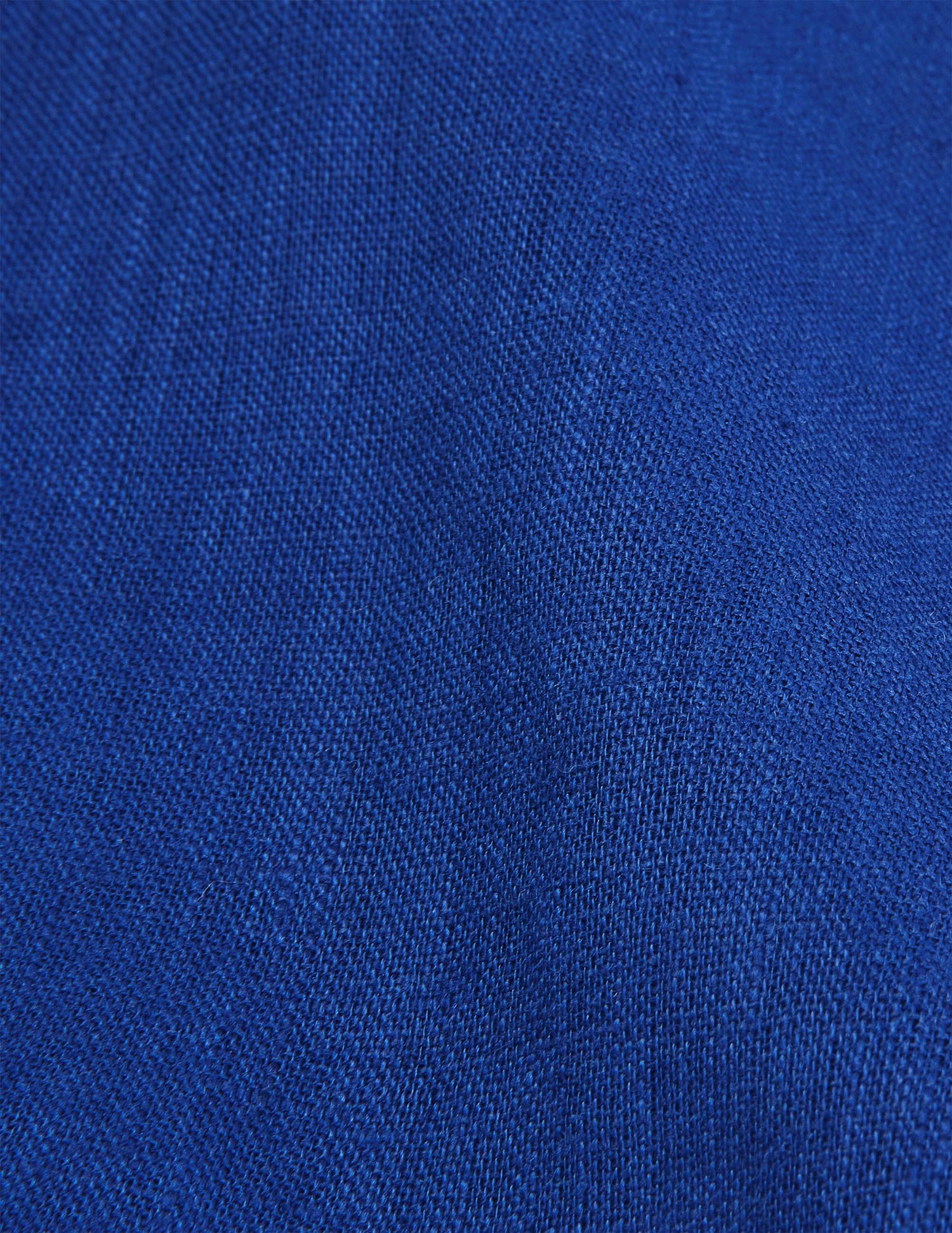 Blue linen mixed "Je t'aime" shirt - Linen - Figaret Collar#7