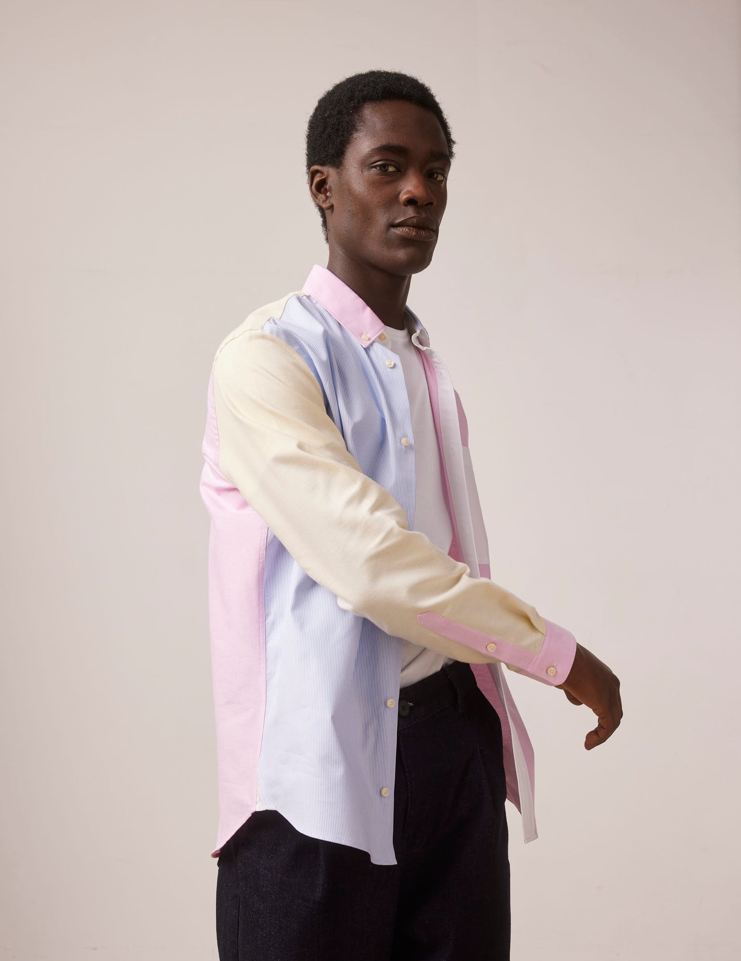 Pink William Fun shirt - Oxford - Américain Collar#3