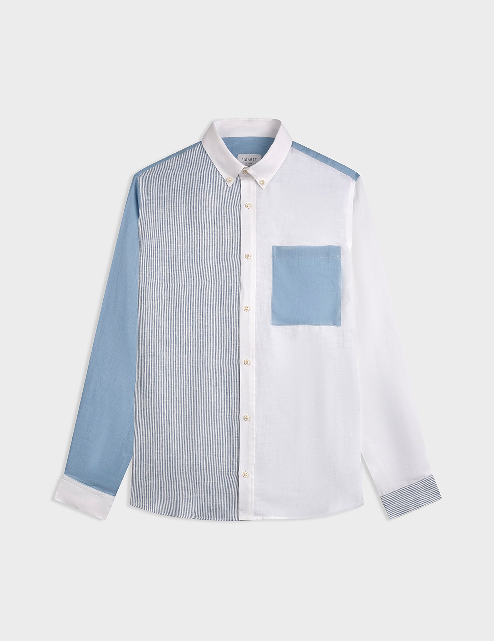 Blue linen William Fun shirt