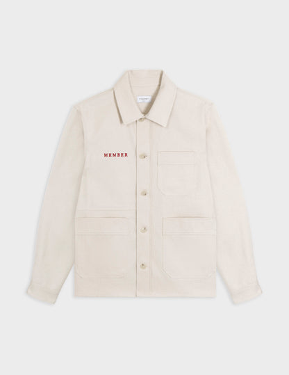 Messy Nessy embroidered cotton overshirt