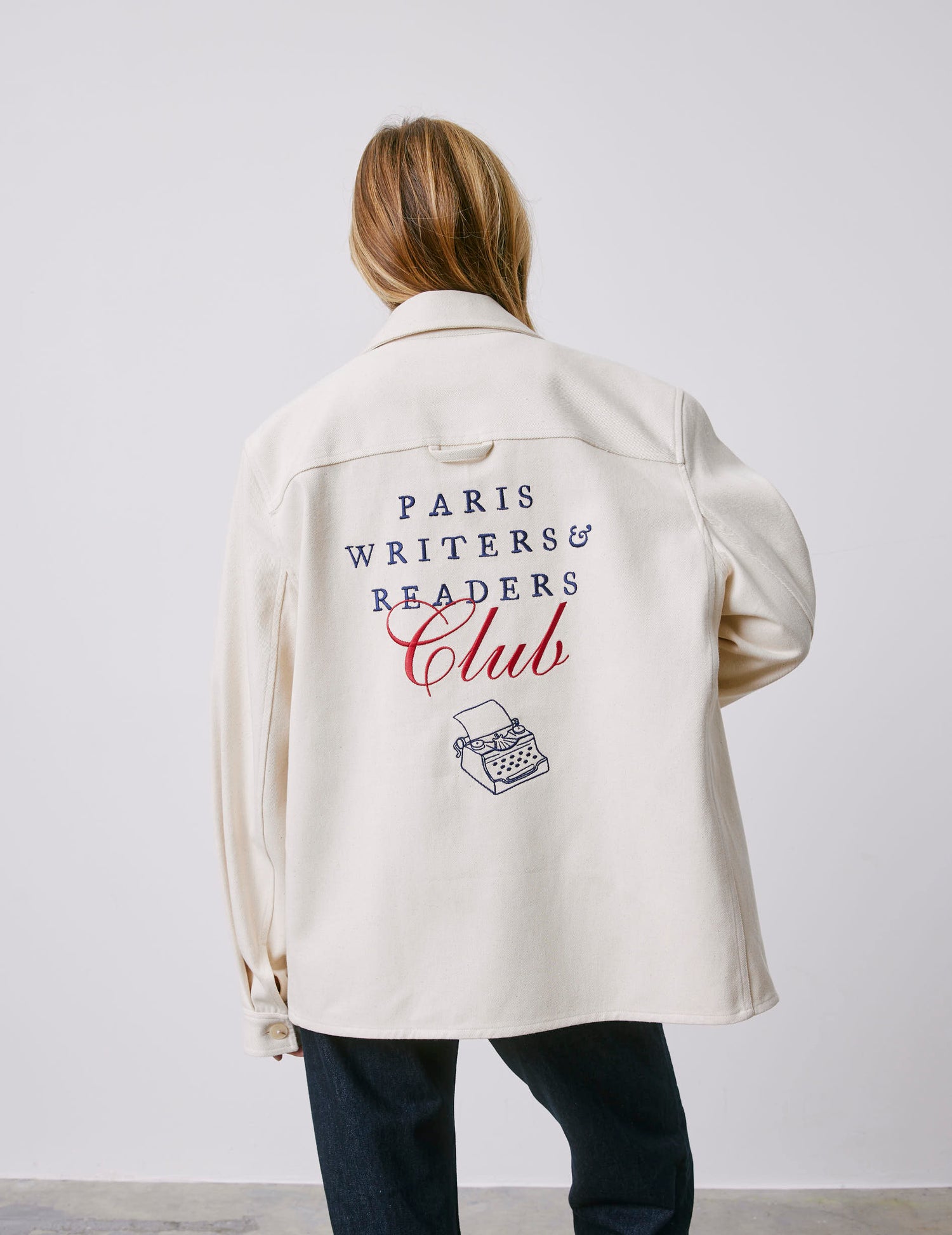 Messy Nessy embroidered cotton overshirt