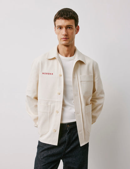 Messy Nessy embroidered cotton overshirt