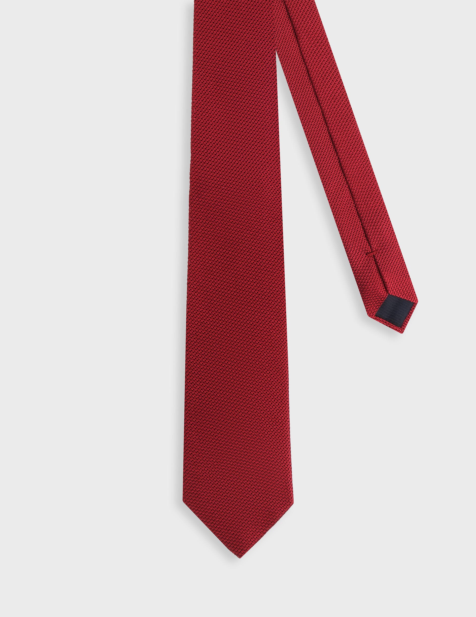 Red silk grenadine tie - Grenadine