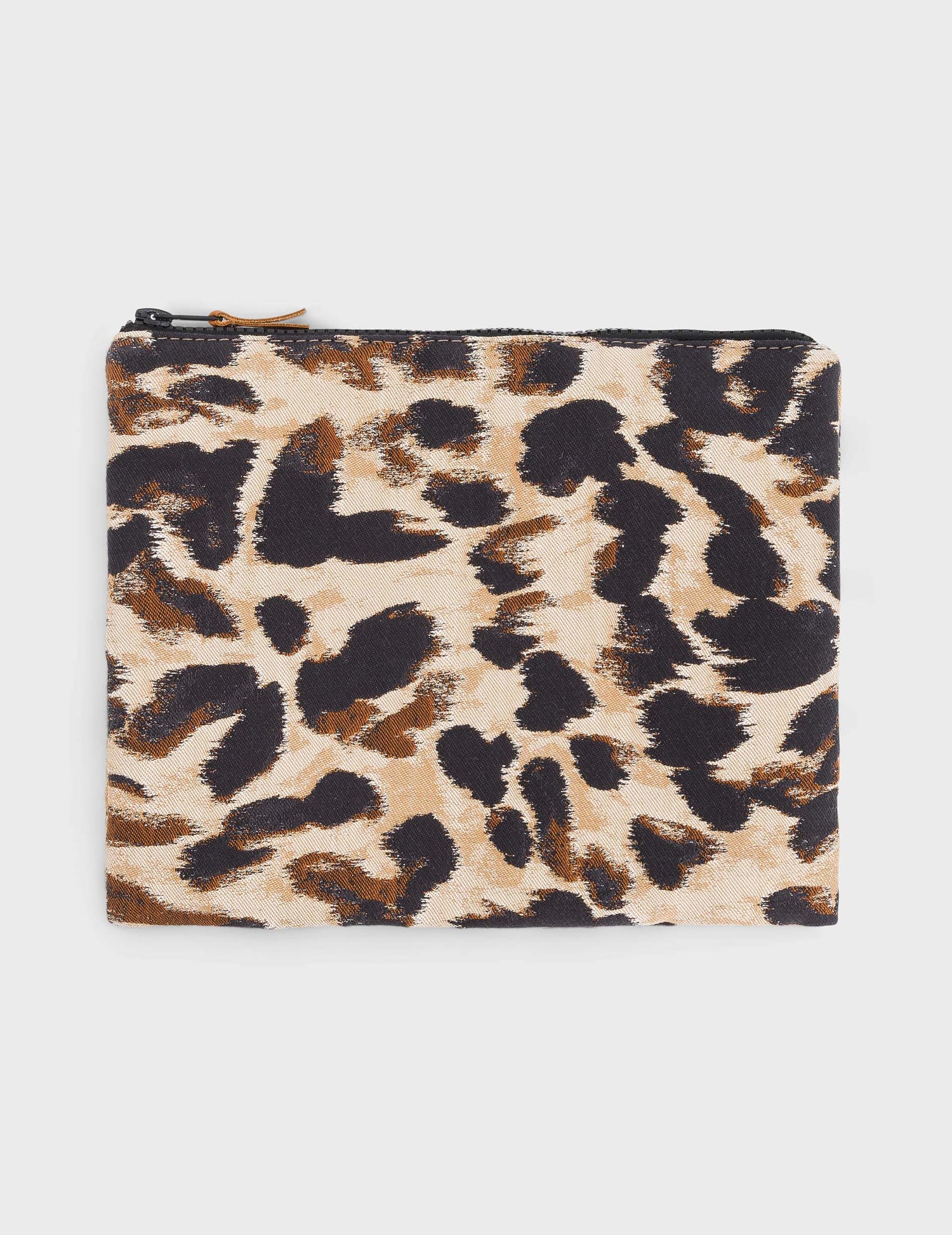 Leopard jacquard pencil case