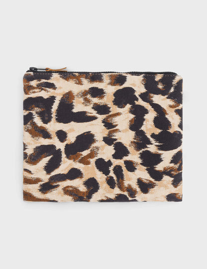 Leopard jacquard pencil case