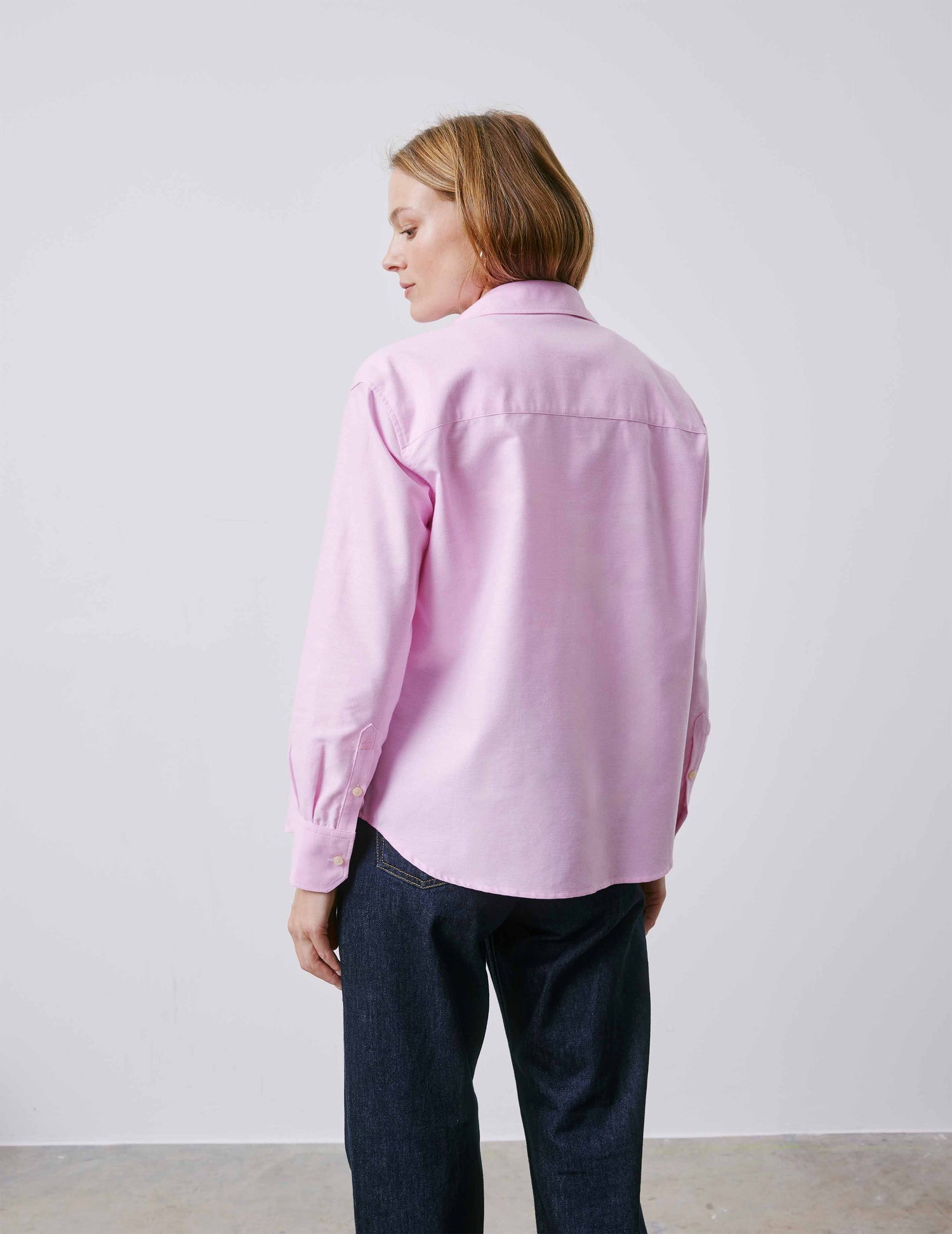 Charlotte pink shirt - Oxford - Shirt Collar#2